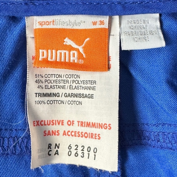 PUMA Men's Blue Performance Golf Shorts Size 36 Dry Cell Hiking Activewear - Picture 8 of 16